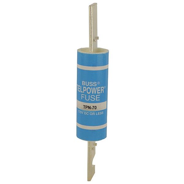 Telecom Protection Fuse, TPN Series, 70A, Fast-Acting, Not Rated, Blade