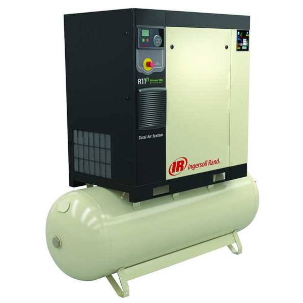Rotary Screw Air Compressor, Horiz, 15 hp