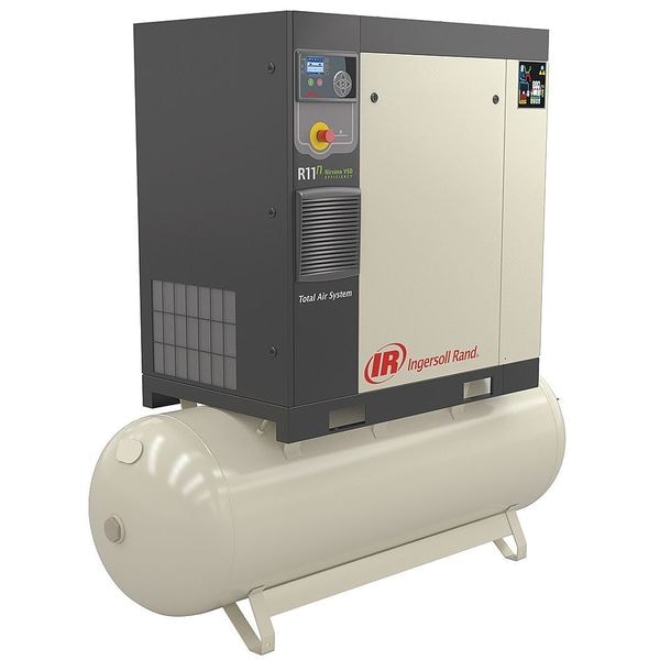 Rotary Screw Air Compressor, Horiz, 5 hp