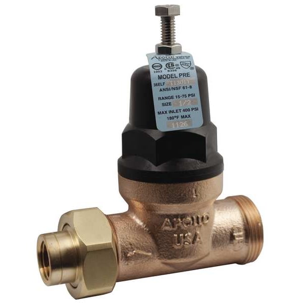 Water Pressure Reducing Valve, 1/2 In.