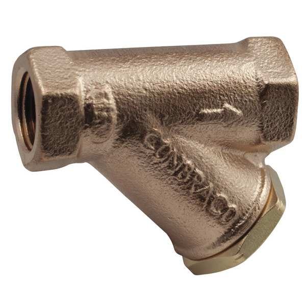 Y Strainer, 3/8" Pipe, FNPT x FNPT, Lead Free Bronze, 400 psi at 210 Degrees F WOG