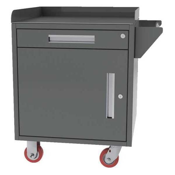 Mobile Cabinet Bench, Steel, 30" W, 24" D