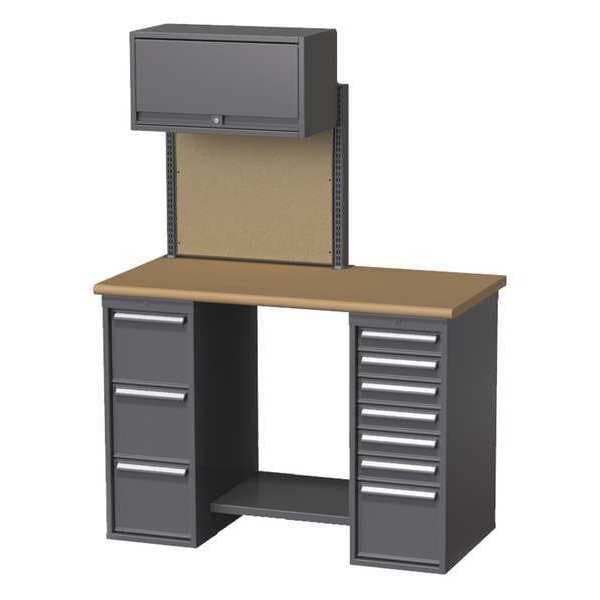 Butcher Block, 60 in W, 29 3/4 in Height, 1,800 lb, Pedestal