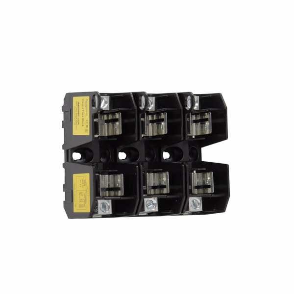 Open Fuse Block, J UL Class, 600V AC/DC Volt Rating, 3 Poles, Box Lug