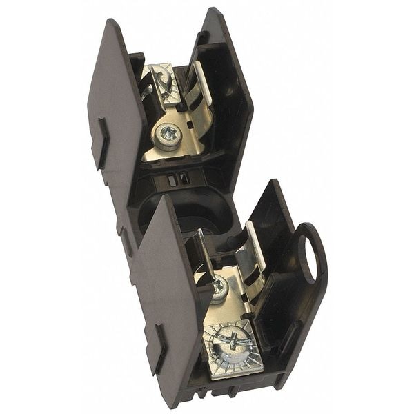 Open Fuse Block, 0 to 30A Amp Range, 600V AC/DC Volt Rating, 1 Poles, Pressure Plate
