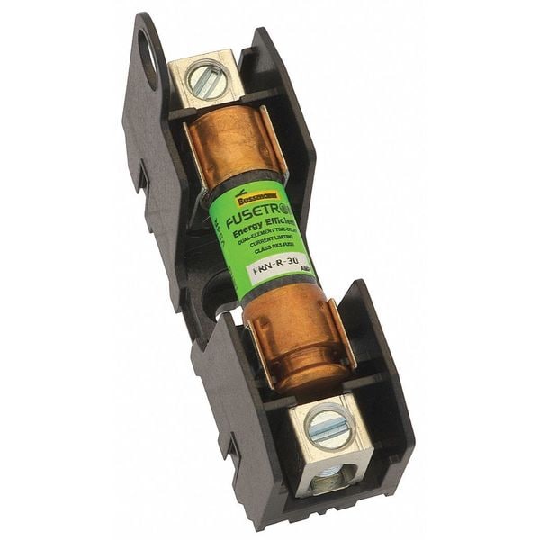 Open Fuse Block, 0 to 30A Amp Range, 250V AC/DC Volt Rating, 1 Poles, Box Lug