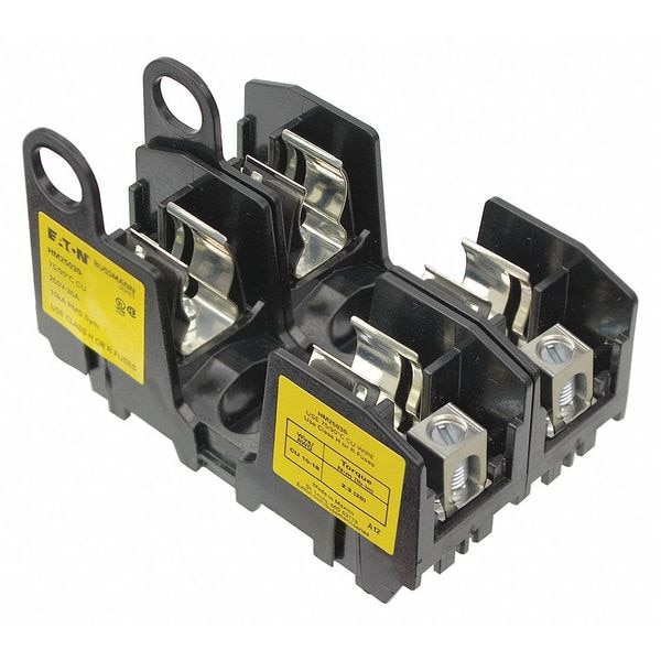 Open Fuse Block, 0 to 30A Amp Range, 250V AC/DC Volt Rating, 2 Poles, Box Lug