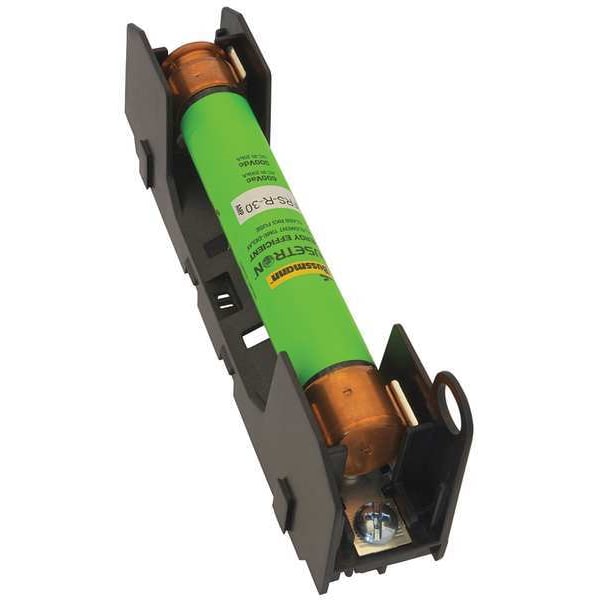 Open Fuse Block, 0 to 30A Amp Range, 600V AC/DC Volt Rating, 1 Poles, Screw