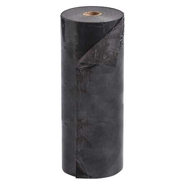 Sorbent Pad, 21 gal, 30 in x 1200 in, Universal, Black, Polypropylene