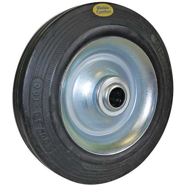 Castr Whl, Elstc Sold Rubbr, 10 in., 990 lb