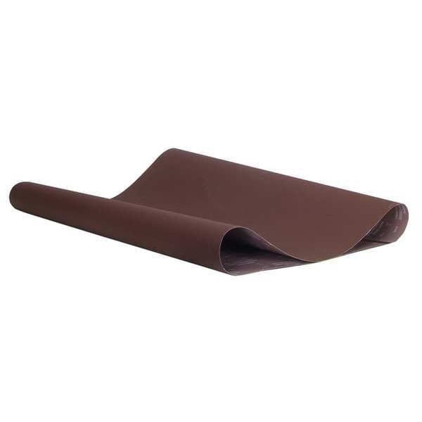 Sanding Belt, 37 in W, 60 in L, Coated, Aluminum Oxide, 100 Grit, Medium, R215 Metalite, Brown