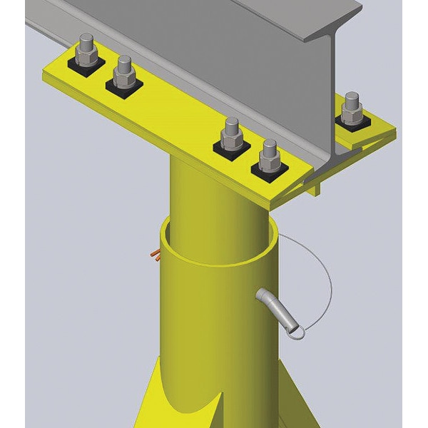 Portable Gantry Crane, 11 ft. H, Yellow