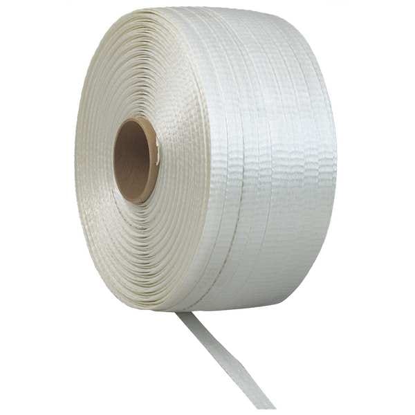Plastic Strapping, HG, White, 7800 ft. L