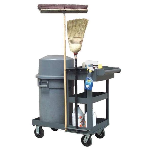 Janitorial Tool Caddy, 3 Shelves