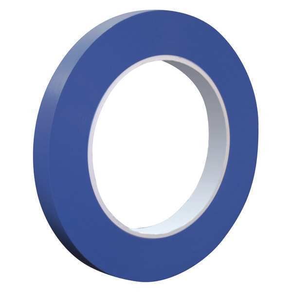 Fm71 1/2X36 Bl Vinyl Auto Fine, Pk12, 0.5" W x 36" L, Blue, Natural Rubber Adhesive, 12 PK