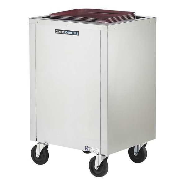 Tray Dispensing Cart, 2 Stacks, Enclosed