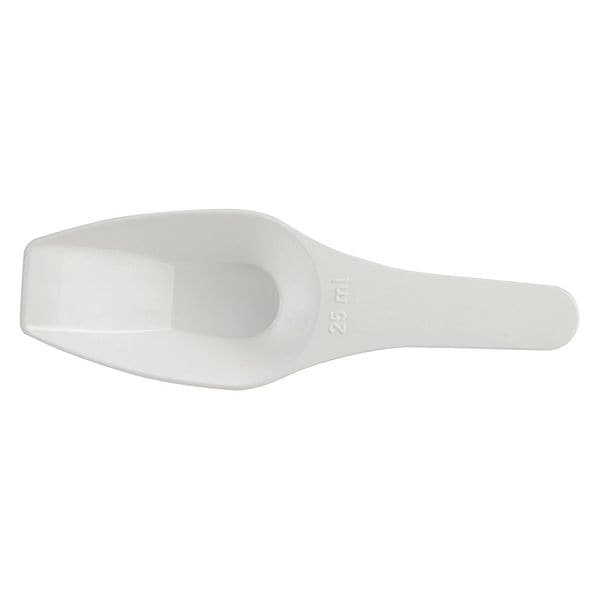 Scoop, Polypropylene, White, 25mL, PK12