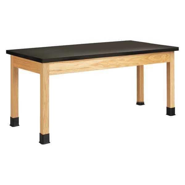Rectangle Tbl, Plain Aprn, 72" W, 74" L, 30" H, Epoxy Resin, black