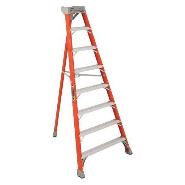 8 ft Fiberglass Tripod Stepladder, 300 lb Capacity