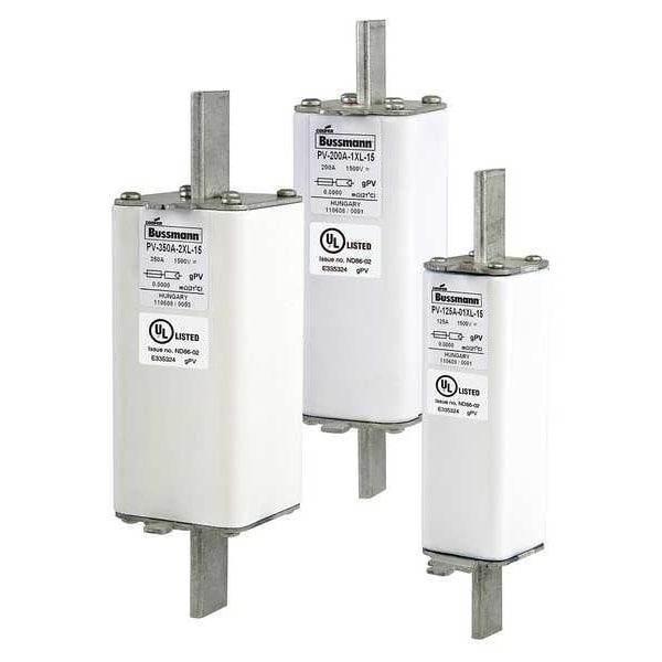 Solar Fuse, 200A, Fast-Acting, Not Rated, Bolt-On