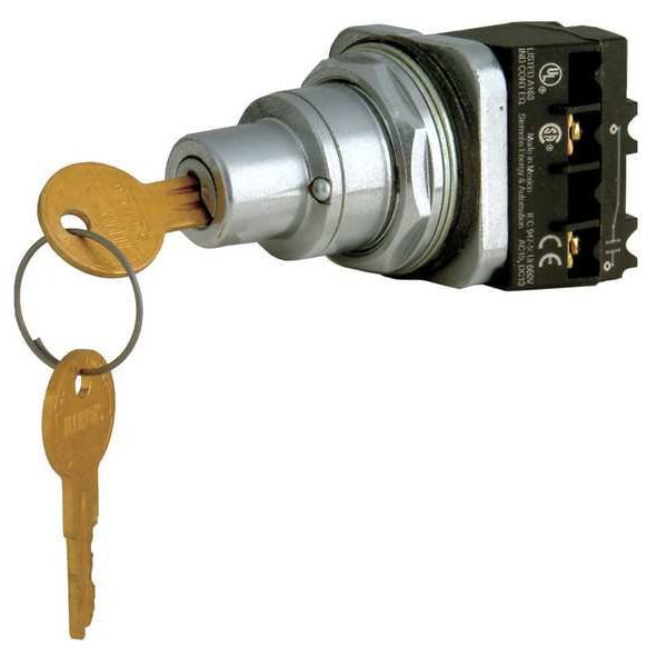 Non-Illum Selector Switch, Keyed, 3P, 30mm