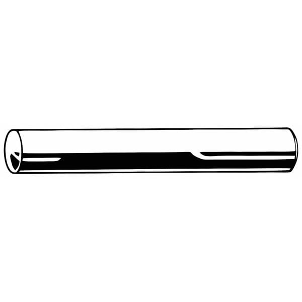 Dowel Pin, 18-8 SS, Plain, 7/16in.dia., PK5