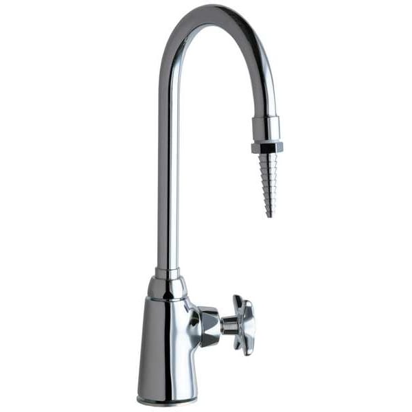Gooseneck Laboratory Faucet, Manual, Single Hole Only Mount, 1 Hole Commercial
