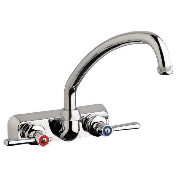 Low Arc Kitchen Faucet, Manual, 4" Mount, 2 Hole Commercial