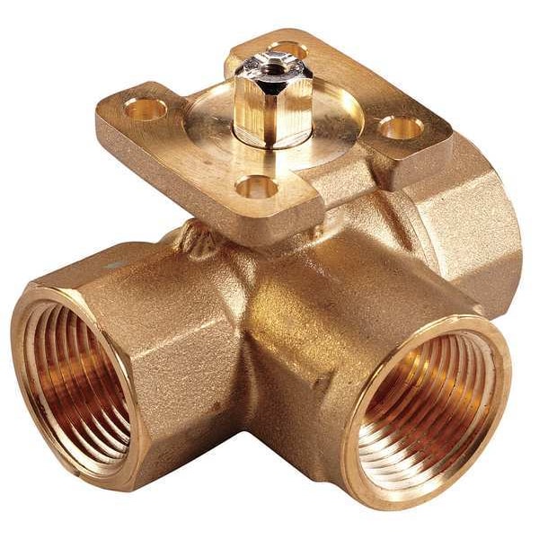 Ball Valve, 3 Way, SS Trim, (F)NPT 1/2
