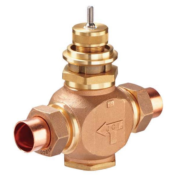 Globe Valve, 2-Way, NO, 1 In, Union