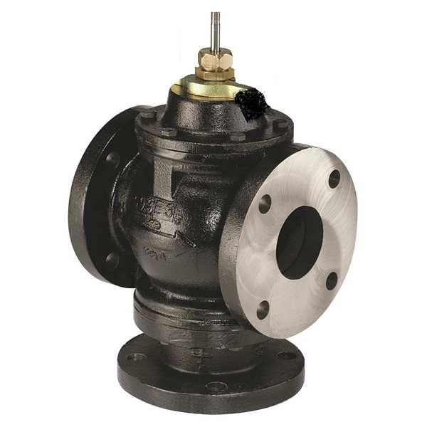 Globe Valve, 3-Way Mixing, 5 In, Flanged