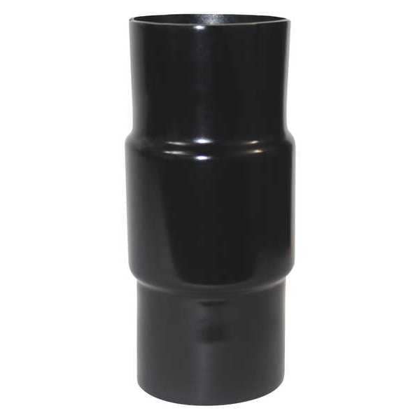 Conduit Fitting Coupling, 5 in, Threaded, PVC, Zinc Plated, Black