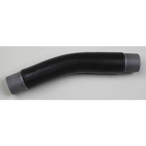 Conduit Fitting 22.5 Deg Elbow, 5 in, PVC, PVC Coated, Black