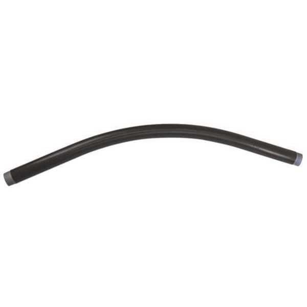 Radius Elbow 3 in Trade Size, PVC Coated, Black