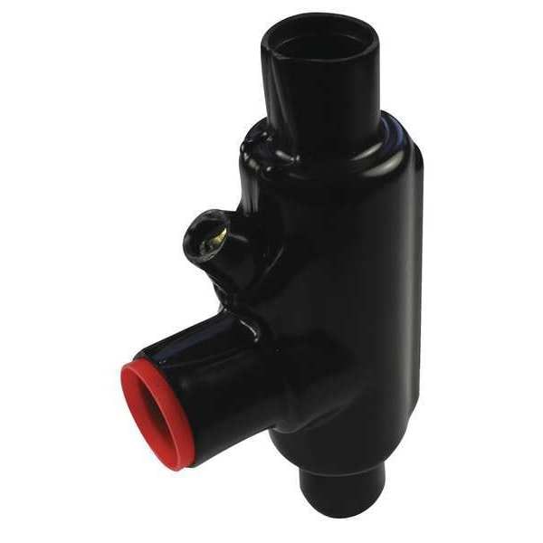 Conduit Fitting Sealing, 1-1/2 in, Threaded, PVC, Zinc Plated, Black
