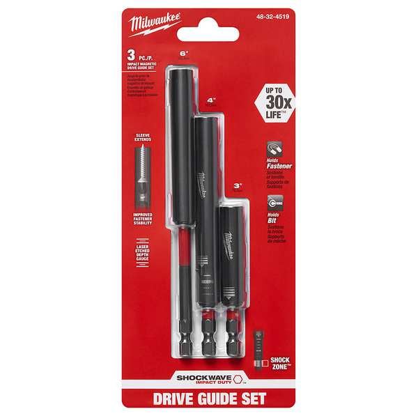 SHOCKWAVE 3PC Impact Magnetic Drive Guide Set