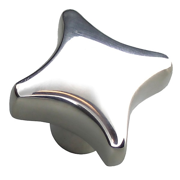 Star Knob, 1.96" Diameter, Screw L 0.71"