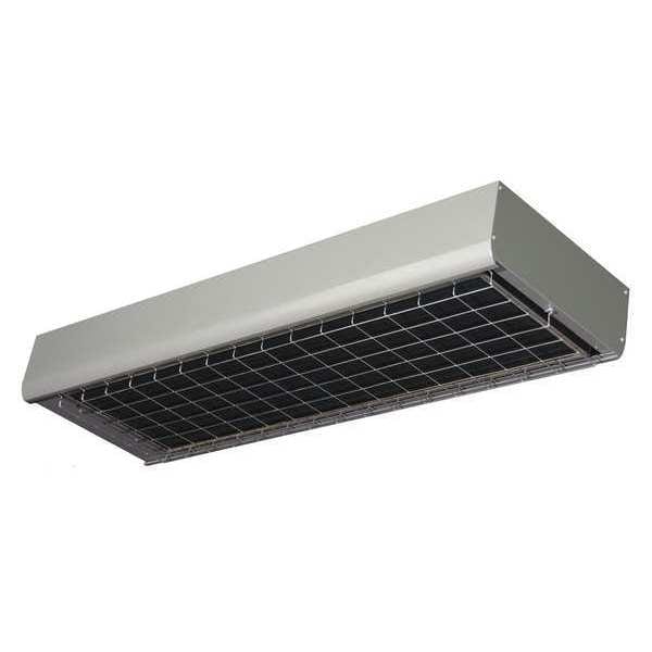 Electric Infrared Heater, 1 or 3 Phase, Aluminum, 32,414 BtuH, 208V AC 9500 W