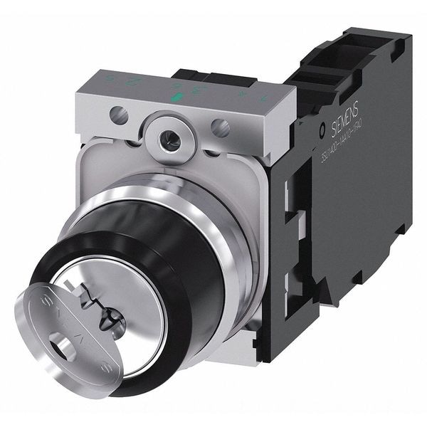 Non-Illuminated Selector Switch, 1NO/1NC, Silver