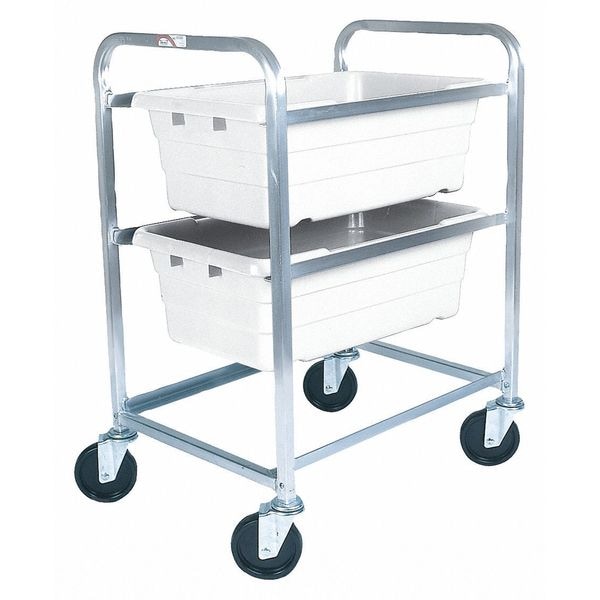 Lightweight Corrosion-Resistant Vertical Rack-Style Tub Cart, 600 lb Load Capacity, 25 in Overall L