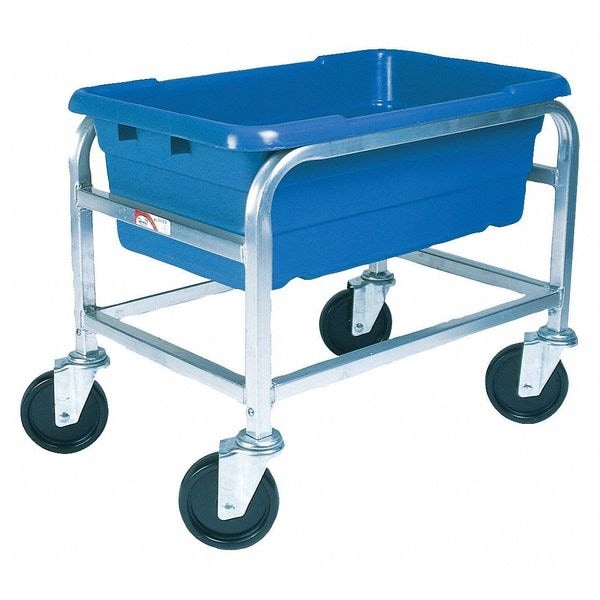 Lightweight Corrosion-Resistant Vertical Rack-Style Tub Cart, 600 lb Load Capacity, 25 in Overall L