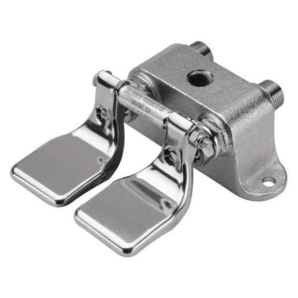 Floor Mount, Stainless Steel, Double Pedal Valve