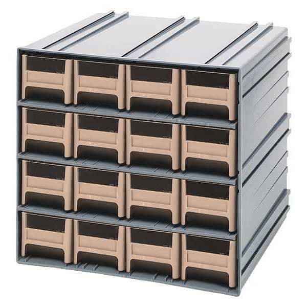 polypropylene, Parts Cabinet With Drawers, 11-3/8 in D x 11-3/4 in W