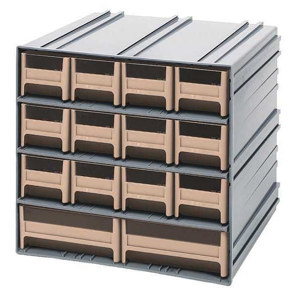 polypropylene, Parts Cabinet With Drawers, 11-3/8 in D x 11-3/4 in W