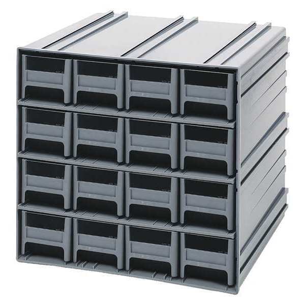 polypropylene, Parts Cabinet With Drawers, 11-3/8 in D x 11-3/4 in W