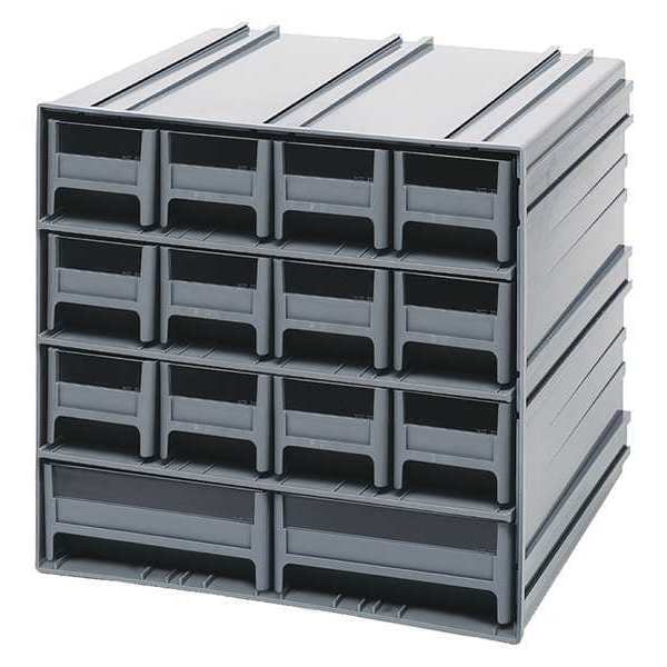 polypropylene, Parts Cabinet With Drawers, 11-3/8 in D x 11-3/4 in W