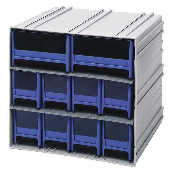 polypropylene, Parts Cabinet With Drawers, 11-3/8 in D x 11-3/4 in W