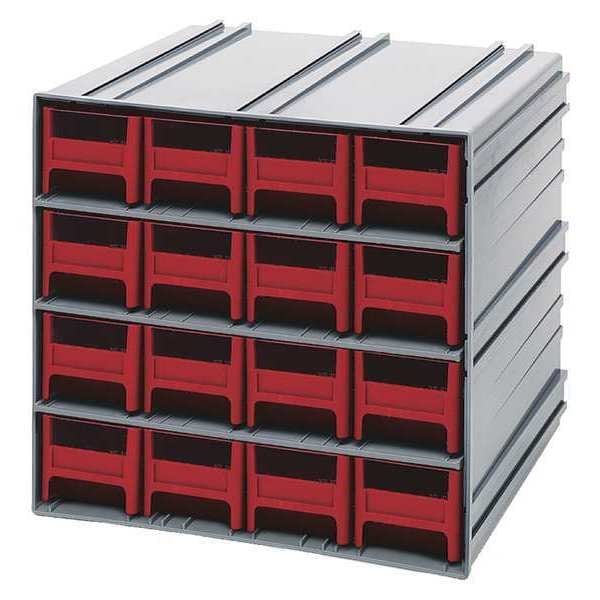 polypropylene, Parts Cabinet With Drawers, 11-3/8 in D x 11-3/4 in W
