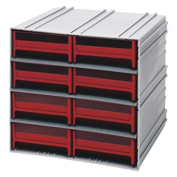 polypropylene, Parts Cabinet With Drawers, 11-3/8 in D x 11-3/4 in W