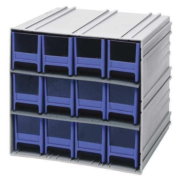 polypropylene, Parts Cabinet With Drawers, 11-3/8 in D x 11-3/4 in W